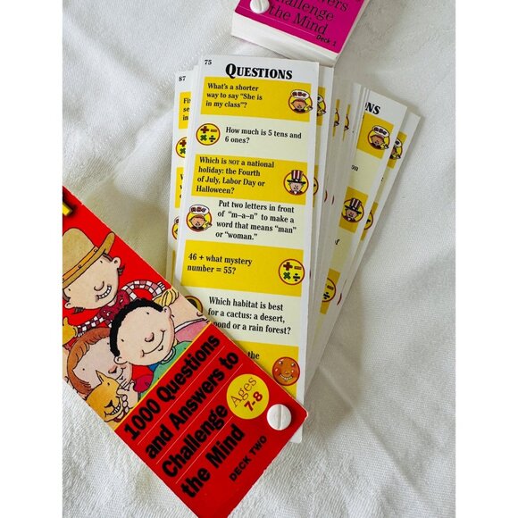 Brain Quest 2nd & 3rd Grade Deck Set of 2 Questions Educational Children Learn - Picture 3 of 9